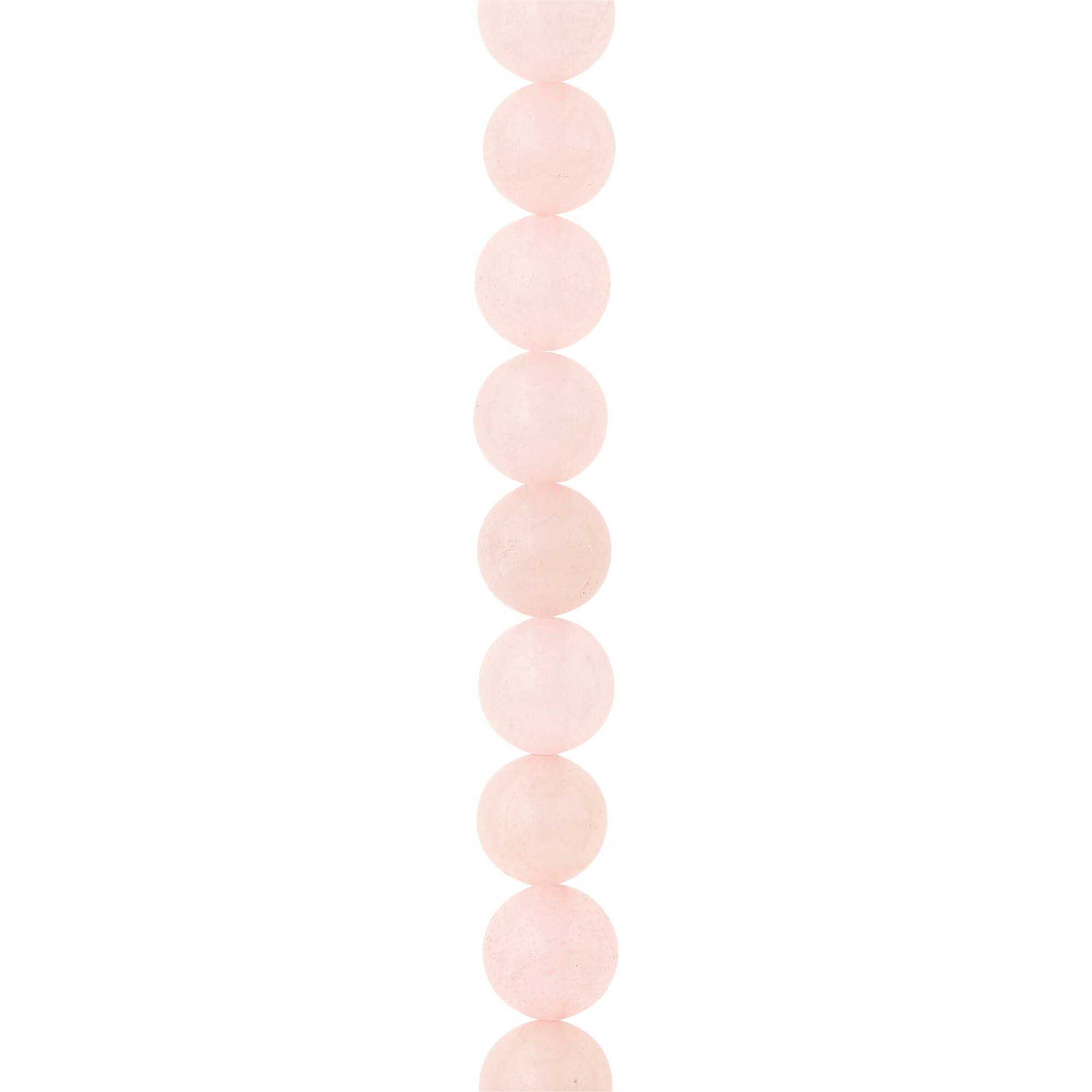 8 Pack: Pink Rose Quartz Round Beads, 10mm by Bead Landing™